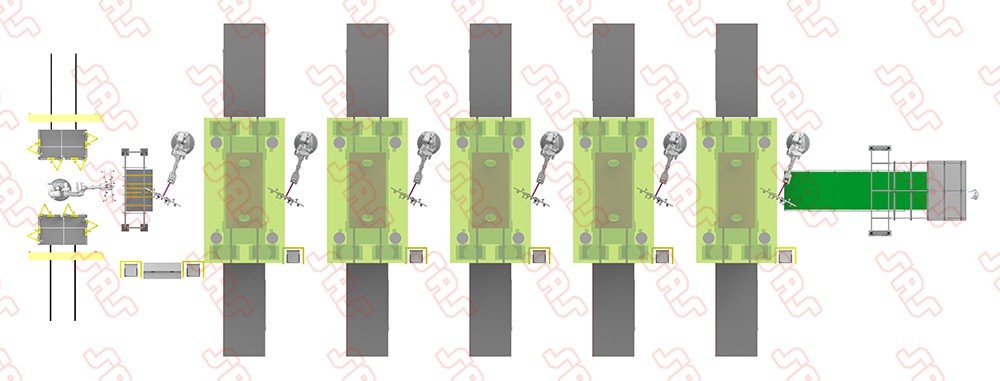 六軸機(jī)器人沖壓線2